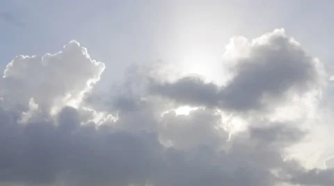 Sun and clouds Timelapse #2 Stock Footage 45017066