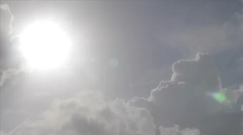 Sun and clouds Timelapse Stock Footage 45012037