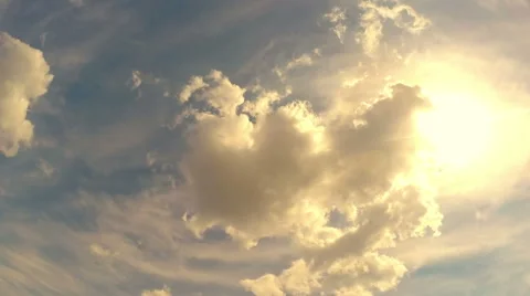 Sun and clouds - Timelapse 動画素材 58347106