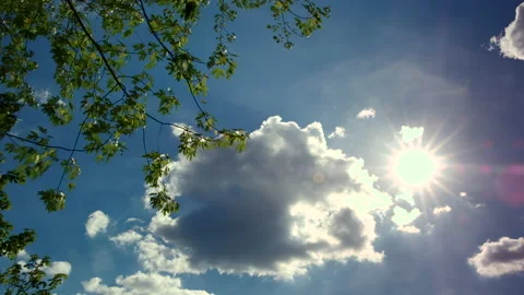 The sun and clouds, timelapse. Stock-Footage 87295441
