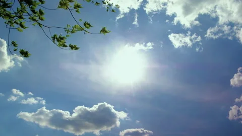The sun and clouds, timelapse. Stock-Footage 87295936