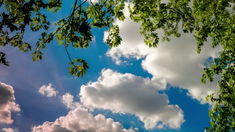 The sun and clouds, timelapse. Stock Footage 87296130