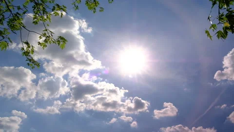 The sun and clouds, timelapse. Stock-Footage 87297424