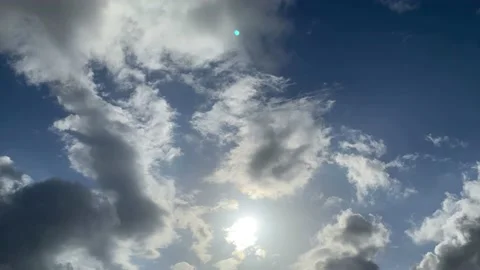 Sun and clouds, Timelapse Stock Footage 220177621