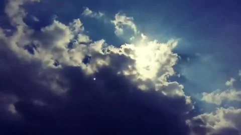 Sun and clouds timelapse Stock Footage 272639975