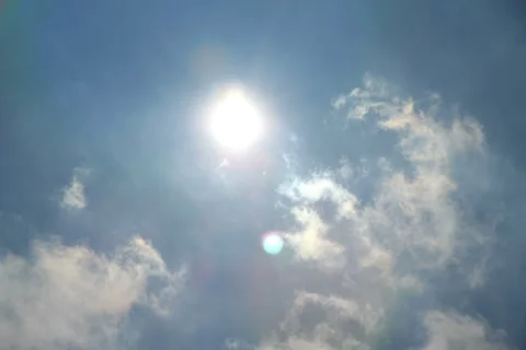 Sun and clouds timelapse outdoor Stock Footage 36348020
