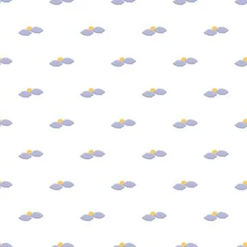 Sun and clouds weather pattern seamless background Stock Illustration