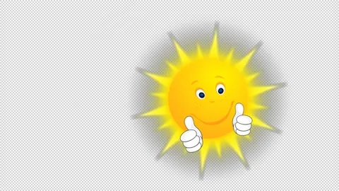 The sun and Hands + Alpha Channel Video stock 137852843