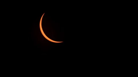 Sun and its total eclipse in Canada March 2024 Vídeo Stock 275750841