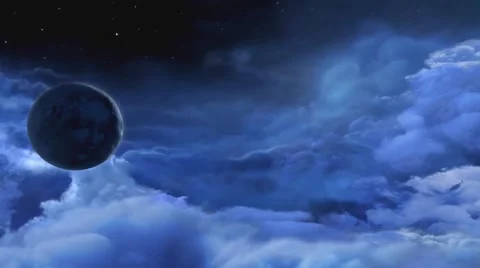 Sun and moon,animation Video stock 53470529