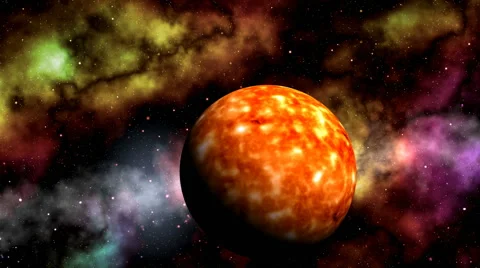 Sun and nebulae Stock Footage 41695869