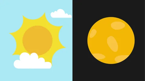Sun And Night. 4k Animation Stock Footage 283348624