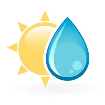 Sun And Rain Stock Illustration