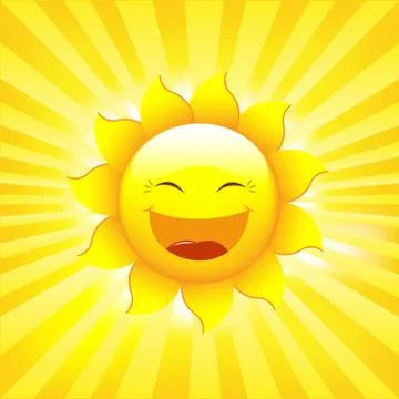 Sun and rays Stock Illustration