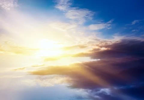 Sun and sky Foto stock