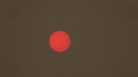 Sun and Smoke Forest Fire Stock Footage 150472778