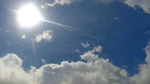The Sun And The Summer Sky Timelapse Stock Footage 94480547