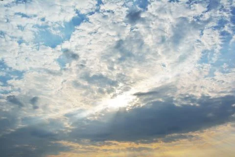 Sun and sun rays Stock Photos