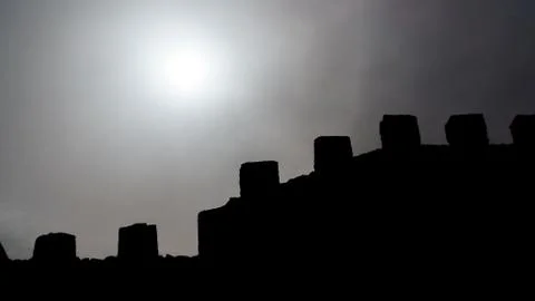 Sun and walls Stock-Fotos