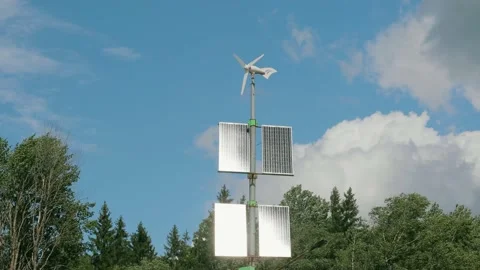 Sun and wind Stock Footage 135099872
