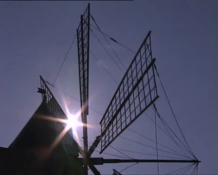 SUN and windmill close shot 動画素材 21333779