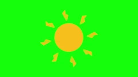 Sun Animated Motion Graphic Overlay Stock Footage 341328727