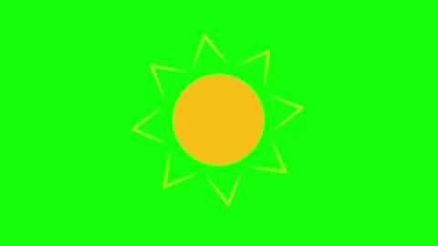 Sun Animated Transparent Background Animation Video stock 341328921