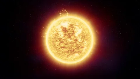 Sun Animation Stock Footage 83561444