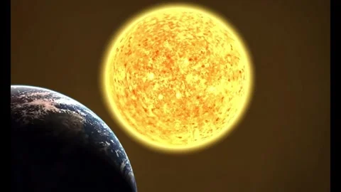 Sun Approaching Earth Stock Footage 295597303