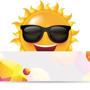 Sun With Banner Stock Illustration