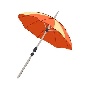 Sun beach umbrella cartoon vector illustration 스톡 일러스트