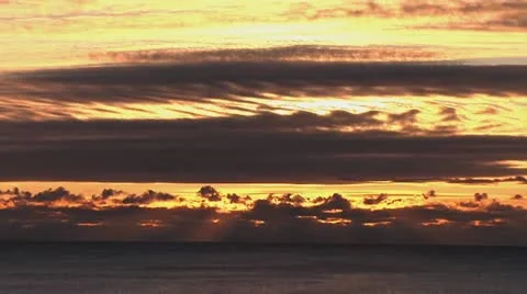 Sun Beams and Clouds Stock Footage 12283865