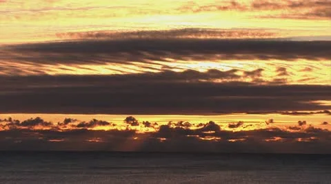 Sun Beams and Clouds Stock Footage 12284091