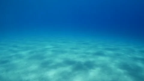 Sun beams sun rays sun shine underwater nice light slow moving at the  bottom Stock Footage 335960388