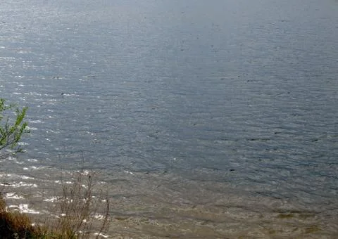 Sun beams on water surface Stock-Fotos