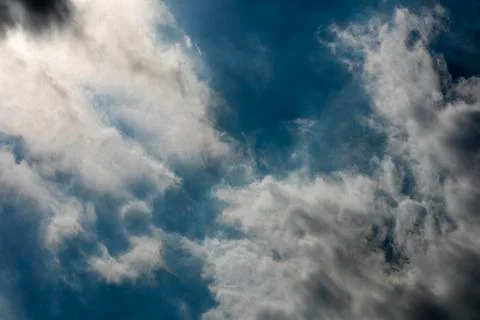 Sun behind the cloud dramatic sky scape fifty megapixels Stock Photos