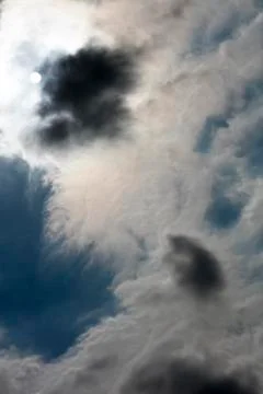 Sun behind the cloud dramatic sky scape fifty megapixels 스톡 사진