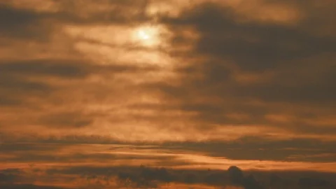 Sun behind clouds beautiful Stock Footage 112353067