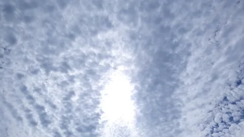 The sun is behind the clouds. Cloudy day, sky. High clouds,weather,meteorology Stock Footage 282203309
