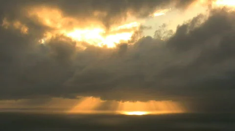 Sun behind clouds Stock Footage 358535