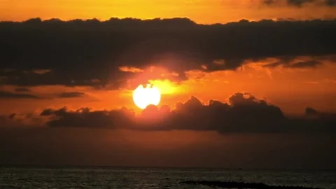 The sun behind the clouds Stock Footage 151944156