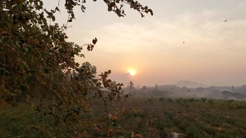 Sun behind the clouds Stock Footage 263607629