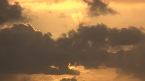 Sun Behind Dark Cloudscape Time Lapse Stock Footage 45810248