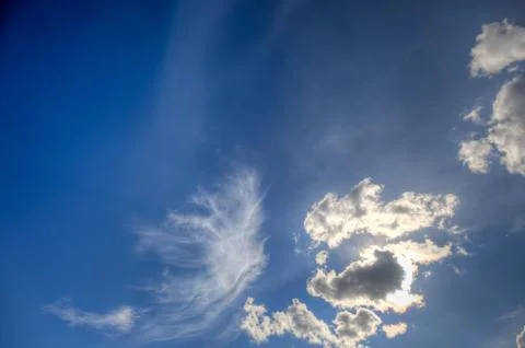 Sun behind small coud Stock Photos