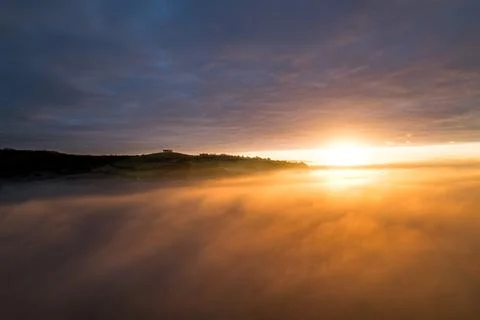 Sun between clouds Foto stock