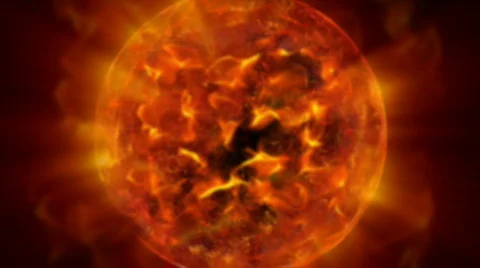 Sun blazing star in the sky Stock-Footage 327275