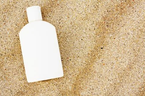 Sun block on the beach Stock Photos