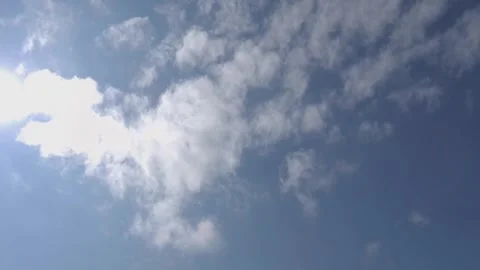 The Sun, Blue Sky And Lite Clouds Vídeo Stock 273220236