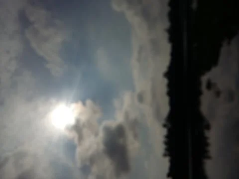 Sun an blue sky moment Stock Photos