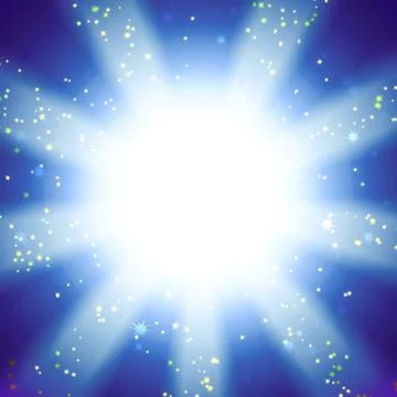Sun on a blue sky Stock Photos